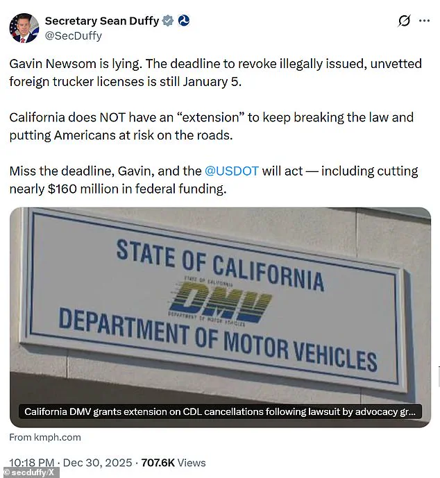Transportation Secretary and Governor At Odds Over License Revocation: Legal, Ethical, and Human Toll Emerge