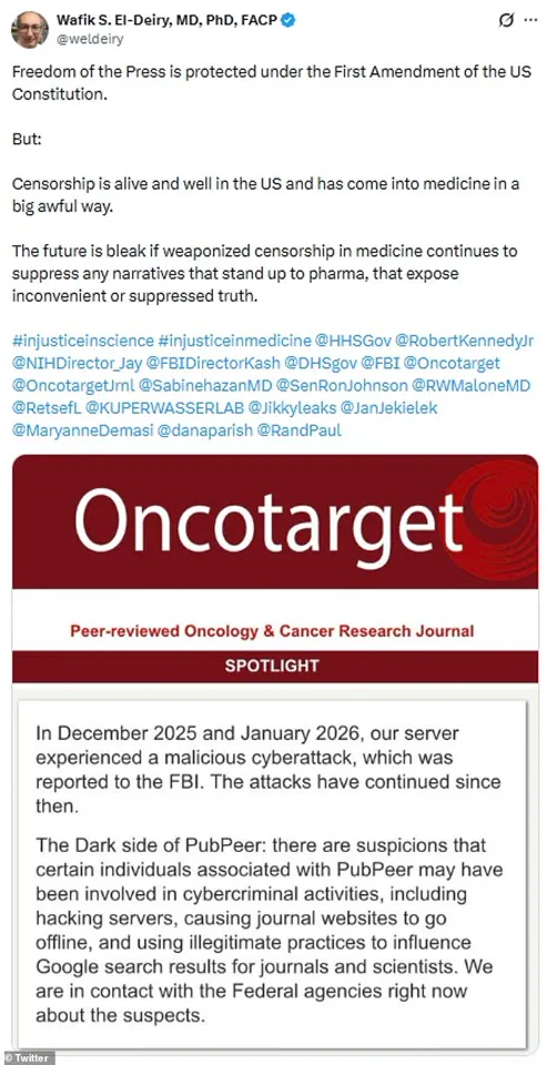 Debates Over Cancer and Vaccination Spark Cybersecurity Concerns in Scientific Publishing
