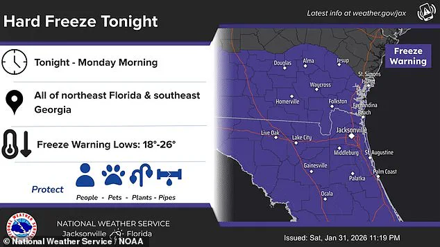 Florida's Record Cold Crisis: Winter Storm Gianna Unleashes Bomb Cyclone with Snow, Ice, and Violent Winds