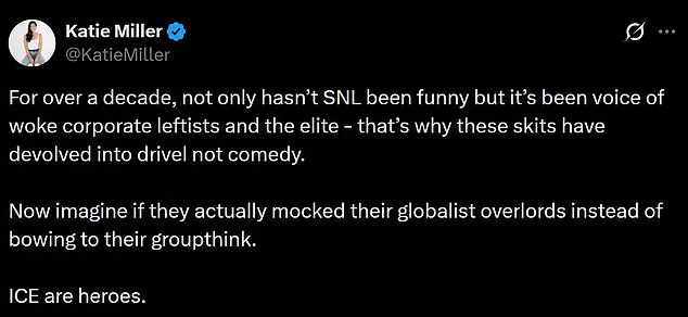 Katie Miller Slams Saturday Night Live's Immigration Sketch, Accuses Show of Enabling Globalist Overlords
