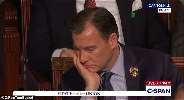 Democratic Lawmakers Appear Tired During Trump's Nearly Two-Hour State of the Union Address