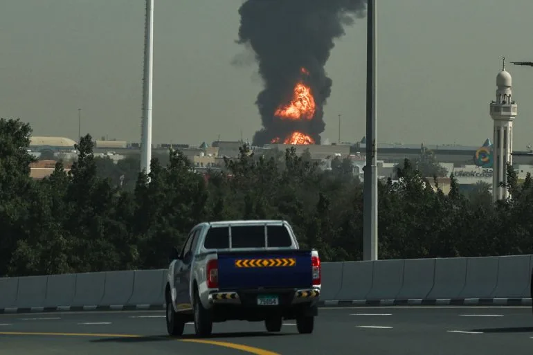 Drone Strike Sparks Fire at Dubai International Airport, Disrupts UAE Air Travel Amid Iran Escalation