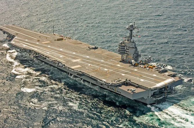 USS Gerald Ford Crew Battles Laundry Fire, Compounding Challenges of Long Sea Deployment