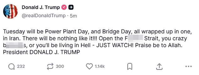 Trump's Escalating Threats Against Iran: From 'Blowing Everything Up' to Unusual Social Media Posts