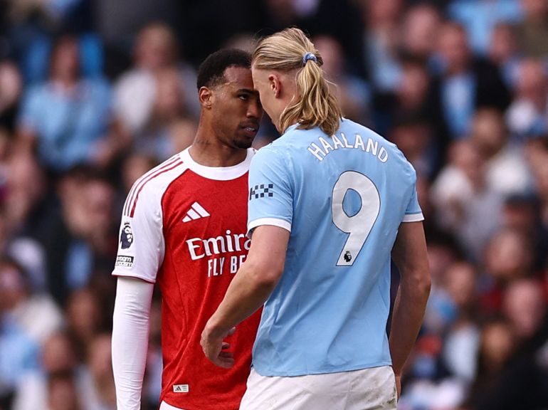 Haaland Goal Helps City Edge Arsenal, Tightening Title Race